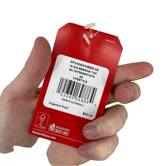 The North Face Women’s Light Pink Short Sleeve Emerine Top Size Small - Picture 5 of 6